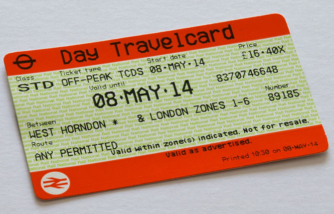 1 day travel card in london